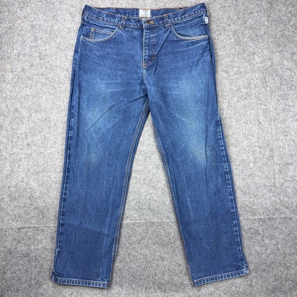 Tyndale Jeans Mens 38x31 Blue Rodeo Flame Resistant FR Workwear Work Denim Pants